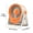Orange, variant on Desktop Small Fan, Quiet Plug-In Desk Fan with Adjustable Speed, Compact Personal Fan for Home Office Bedroom