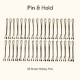 thumbnail image 7 of Conair Styling Essentials Mini Bobby Pins, Smooth Brown, 36 Count, 7 of 7