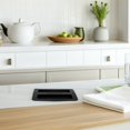 thumbnail image 1 of Raindrops 2Pcs Silicone Toaster Dust Covers Black Heat Resistant Bread Machine Lid Protectors, 1 of 8