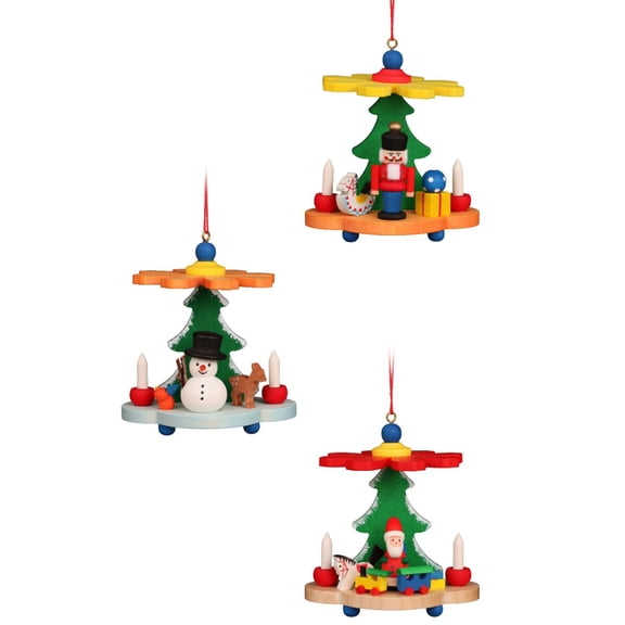 Alexander Taron Set of 6 Warm and Vibrant Assorted Pyramids Collectible Christian Ulbricht