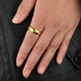 thumbnail image 4 of HOOUN Lord of the Rings The One Ring Power Band 6mm Unisex Stainless Steel Size 6-13-Gold-11-6mm, 4 of 4