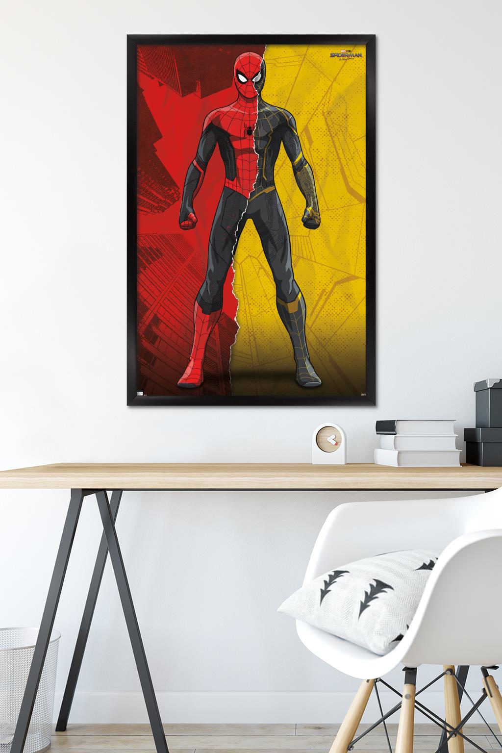 Marvel Spider-Man: No Way Home - Costume Blend Wall Poster, 22.375" x 34" Framed