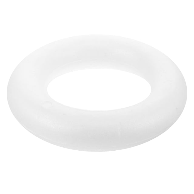 GAXIRE Círculo de espuma en blanco para pintar, forma de corona de espuma para manualidades, anillo sin pintar