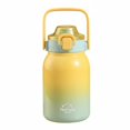 thumbnail image 1 of twisto Kids Insulated Water Bottle Leak-Proof Kids Water Bottle with Straw 6-Extended Duration Insulation Childrens Straw Tumbler for Students, School, Yellow, 1 of 10