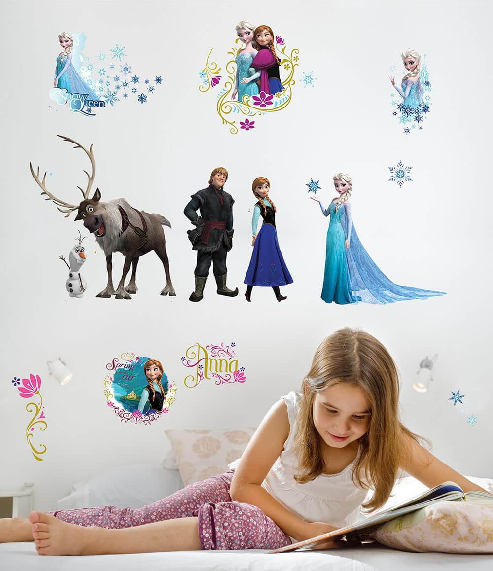 Disney Frozen Characters 13 removable Decals  Craft stickers-US Seller 