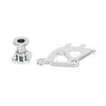 thumbnail image 2 of Triple Hook Clutch Quadrant Firewall Adjuster Kit Aluminium Silver Replacement for Mustang 1996‑2004, 2 of 9
