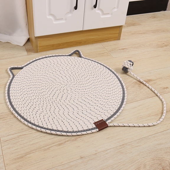 FEKOTS Round Furniture Protector Cotton String Cat Scratching Pad,round cat scratcher