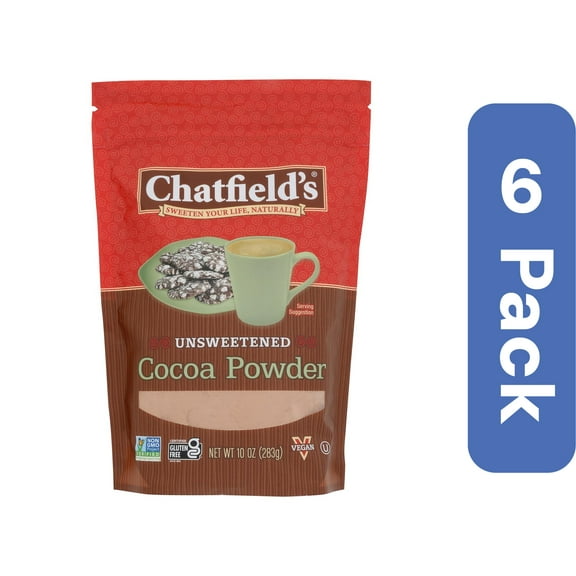 Chatfields Cocoa Powder Pouch 10 oz (Pack of 6)