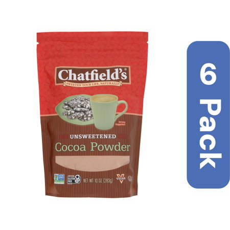 Chatfields Cocoa Powder Pouch 10 oz (Pack of 6)