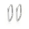 thumbnail image 1 of 1 par de pendientes de plata personalizados delicados pendientes femeninos decoración Festival regalos de cumpleaños joyería para viajes Ropa, zapatos y accesorios Miscelánea Oro blanco Rectángulo Qarigey AP015560-02, 1 of 6