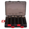 thumbnail image 1 of 3uds. Cajas de herramientas portátiles para aparejos de señuelos de peces de doble capa para suministros de pesca (negro), 1 of 3