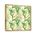 thumbnail image 3 of Designart 'Yellow Flowers and Tropical Foliage IX' Modern Framed Canvas Wall Art Print, 3 of 5
