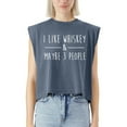 thumbnail image 5 of EcoLoom I Like Whiskey And Maybe 3 People Funny Whiskey Cap Sleeve Muscle Crop Top Funny Sleeveless Baby Shirt Brown-L, 5 of 5