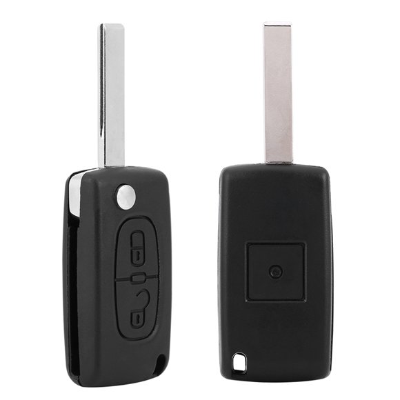 Mando a distancia de coche de 2 botones ID46 433MHz con hoja sin cortar para Peugeot 207 307 308 407 807