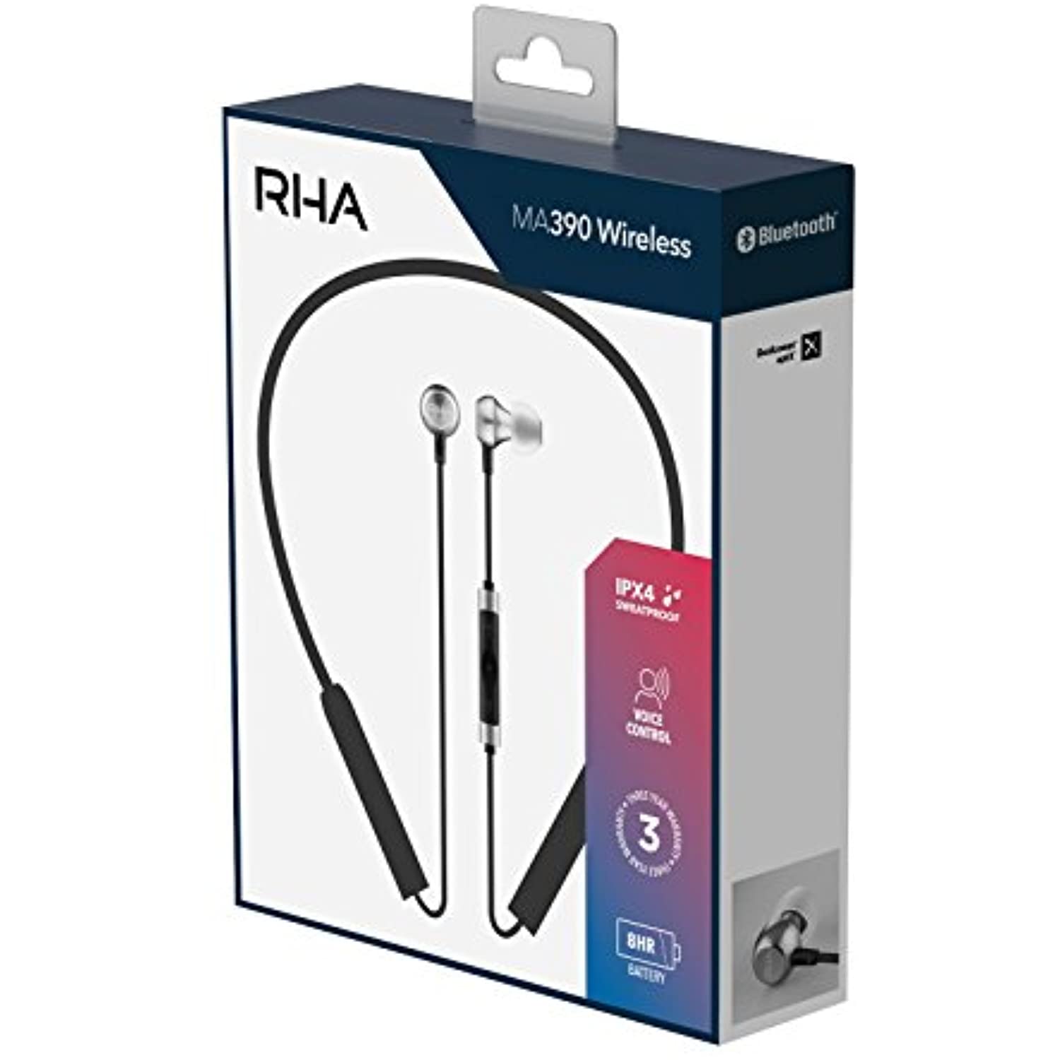RHA MA390 Wireless Earbuds: Bluetooth 
