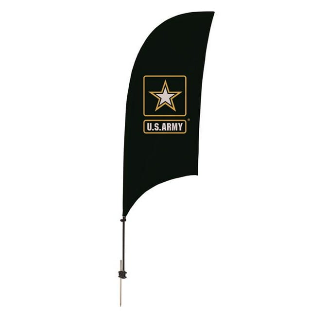 Victory Corps 810028USARM-001 Drapeau Vertical de l'Armée Américaine en Plumes de Rasoir avec Base à Pointes