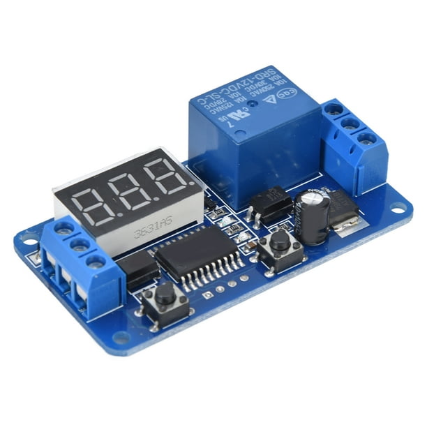 Módulo de relé temporizador interruptor de control de tiempo de 5 V estable y fiable regulador de alta potencia intermitente con pantalla LED para electrodomésticos ANGGREK Otros