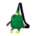 thumbnail image 1 of Bolso bandolera de felpa para el día a día, monedero de viaje versátil e informal. Verde, 1 of 8