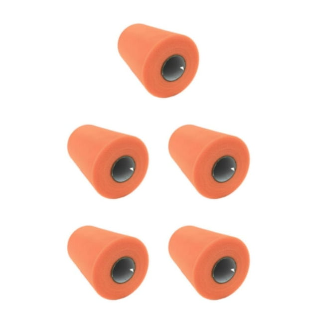 Youkk Turn Any Venue Into Party Wonderland With Tulle Roll Fabrics In Assorted Colors C61Vibrant Orange 5Set