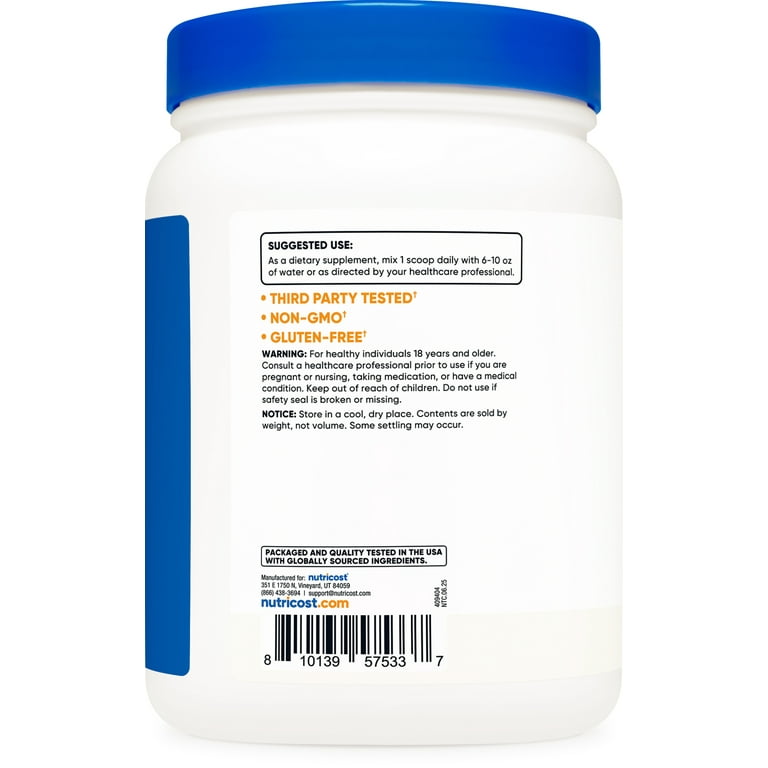 Nutricost, Acetyl L-Carnitine Powder, 500 Grams, 1000mg per serving