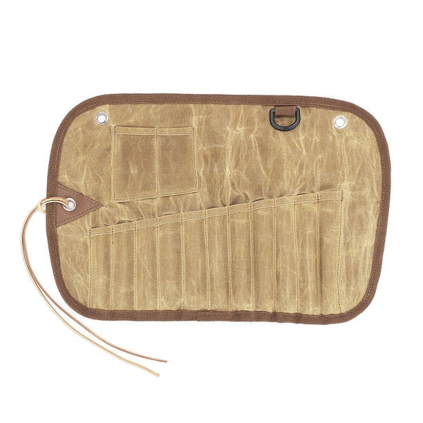 Estuche Enrollable Bsvklp para Picnic Guardar Cubiertos Ahorro Espacio Viajes Camping