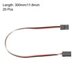 thumbnail image 4 of Uxcell 20Pcs 3-Pin Servo Extension Cable Cord Connectors Wire Male to Male 26AWG 30-Cores Servo Receiver Wire, 4 of 4