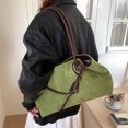 thumbnail image 3 of Bolso Hombro Axila Mano Gamuza Retro para Mujer Diario () Verde, 3 of 9