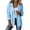 A Light Blue, variant on Women's Trench Coat Ndbuld Women's Solid-Color SpringAutumn Casual Button-Down Pocket Long-Sleeved Windbreaker Coat Army Green XXL