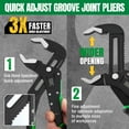 thumbnail image 4 of SK 12-Inch Quick Adjust Groove Joint Pliers, Water Pump Pliers, Premium CR-V Construction, SureGrip V-Jaw Design with Comfortable Grips, 4 of 7