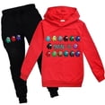 thumbnail image 1 of Unisex Kids Among Us Print Sports Hoodie Sweatshirt Trousers Jogger Pants Outfits Tracksuit Set, 1 of 2