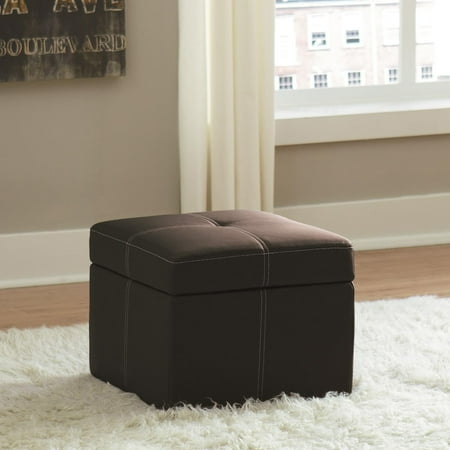 Delaney Small Square Storage Ottoman Multiple Colors Black Com - Black Leather Ottoman With Storage Square Delaney Small Square Storage Ottoman Multiple Colors Black Com - Black Leather Ottoman With Storage Square