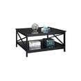 thumbnail image 2 of Homestock French Fabulous Square Coffee Table, 36-Inch, Durable Material, 36" W X 36" D X 18" H - A Stylish Addition To Elevate Your Home Decor!-Color:Black, 2 of 5
