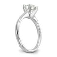 thumbnail image 6 of 14K White Gold mounting Ring Band Only Solitaire Engagement, Size 7, 6 of 7