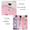 thumbnail image 3 of Sanrioed Lapel Hoodie T-Shirt for Girls My Melody Anime Korean Style Kids Lapel Sweatshirts Cute Clothes Sweaters Pullovers Tops, 3 of 5