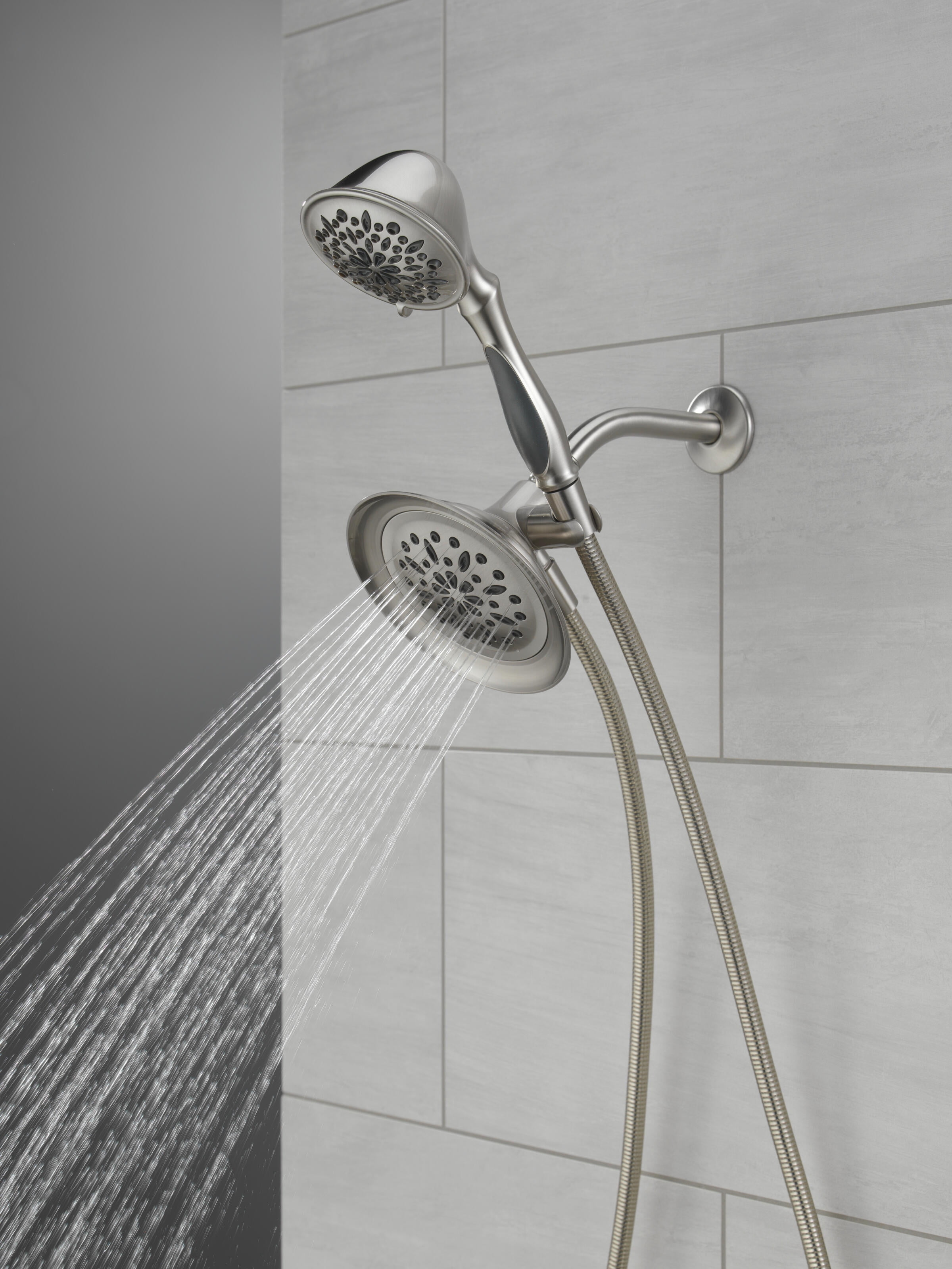 Better Homes & Gardens 6-Setting Combo Shower in Brushed Nickel