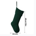 thumbnail image 3 of Knitted Christmas Stockings 18 Inches Large Knitting Wool Christmas Decorations Candy Bag Holiday And Family Stocking For Fireplace Christmas Party Decoration, 3 of 6