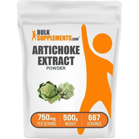 BulkSupplements Artichoke Extract Powder - 750mg per Serving - 500 Grams (1.1 lbs)