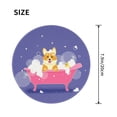 thumbnail image 3 of Disketp Dog Washes In A Pink Bath Small Mouse Pad 7.9x7.9 Inches,Washable Round Mousepad For Office Laptop Computer,Non-Slip Rubber Base Mouse Pads For Wireless Mouse, 3 of 8