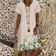 thumbnail image 2 of Vestidos casuales de verano para mujer Vestido suelto de manga corta con estampado floral de playa con cuello en V para mujer Pompotops ghjkhdj13458, 2 of 5