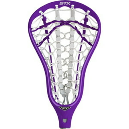 STX Fortress Strung Lacrosse Head, Purple/Plum (Best Defensive Lacrosse Heads)