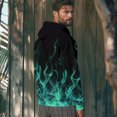 thumbnail image 6 of Hoodies for Men Y2k Tie-Dye Pullover Hoodies Drawstring Long Sleeve Casual Sweatshirt Jacket with Pockets M, 6 of 9