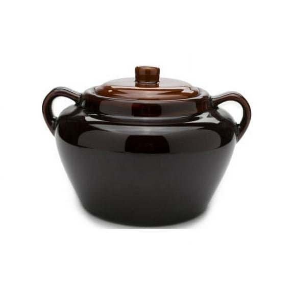 Fox Run Bean Pot with Lid, Stoneware, 3.5-Quart Bean Cooker