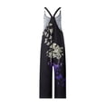 thumbnail image 4 of VISgogo Pantalones con tirantes estampados de Halloween para mujer, overoles holgados con cuello en U, S/M/L/XL/XXL VISgogo  moda, 4 of 9