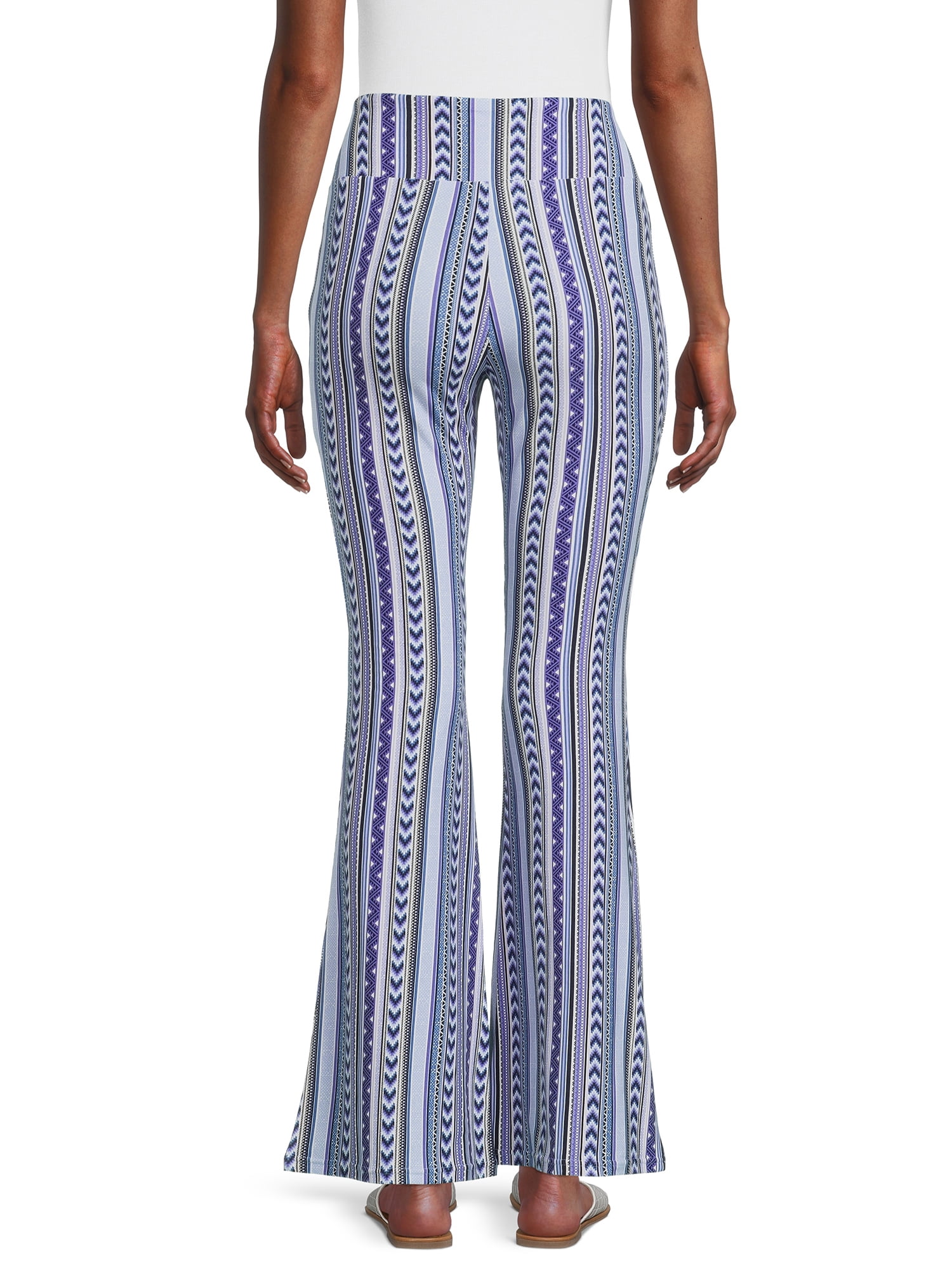 No Boundaries Juniors Print Flare Pants, 32