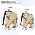 thumbnail image 3 of Yiaed Christmas Card With Gnomes Print Backpack, Premium Laptop Backpack, Travel Backpack for Women, Lightweight Backpacks, Comfortable Back Pack-Medium, 3 of 5
