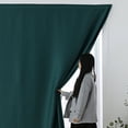 thumbnail image 2 of Yipa Blackout Curtains 1 Panel, Self Adhesive Thermal Insulated Blackout Window Curtain Panel, Energy Efficient Curtain Draperies for Privacy(Dark Green, W 27.56 x H 47.24), 2 of 5