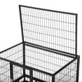 42" Commercial Quality Heavy Duty Pet Dog Cage Crate Kennel With Wheels