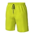 thumbnail image 4 of Sikiie Yellow Print Men's Beach Shorts, High Elastic Quick-drying Shorts - with Drawstring and Slip Pockets, Suitable for Beach, Sports, Vacation-X-Large, 4 of 6