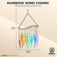 thumbnail image 2 of Okuna Outpost Rainbow Wind Chimes for Outdoor or Indoor Decor (11.22 x 18.9 Inches), 2 of 6