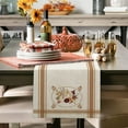 thumbnail image 4 of Fall Table Runners 72 Inches Long Pumpkin Leaf Table Runner Fall Gifts for Women Female Wife Orange Farmhouse Autumn Harvest Table Runner Thanksgiving Pumpkin for Indoor Home Party Decor 13x72 Inch, 4 of 5